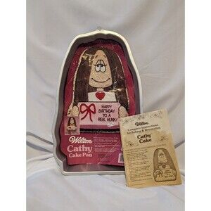 Wilton Cake Pan CATHY 1983 Comic Strip Character 502-3894 Girl Long Hair Gift